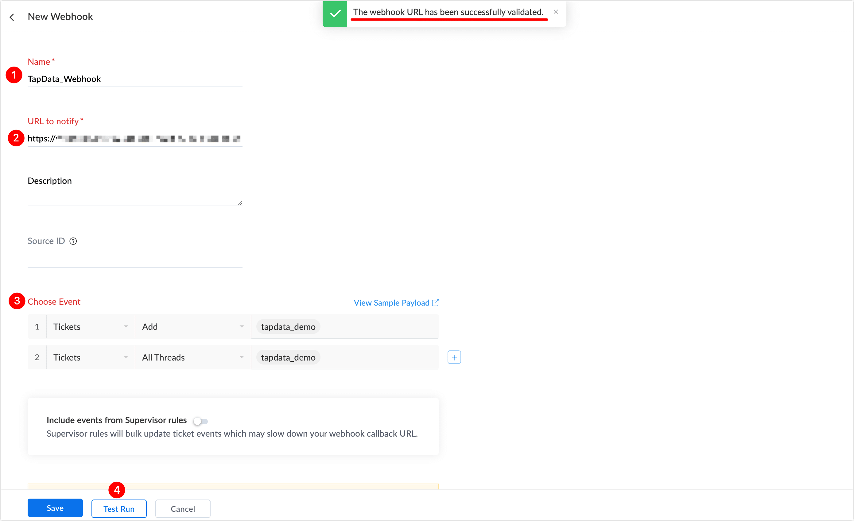 Webhook 设置