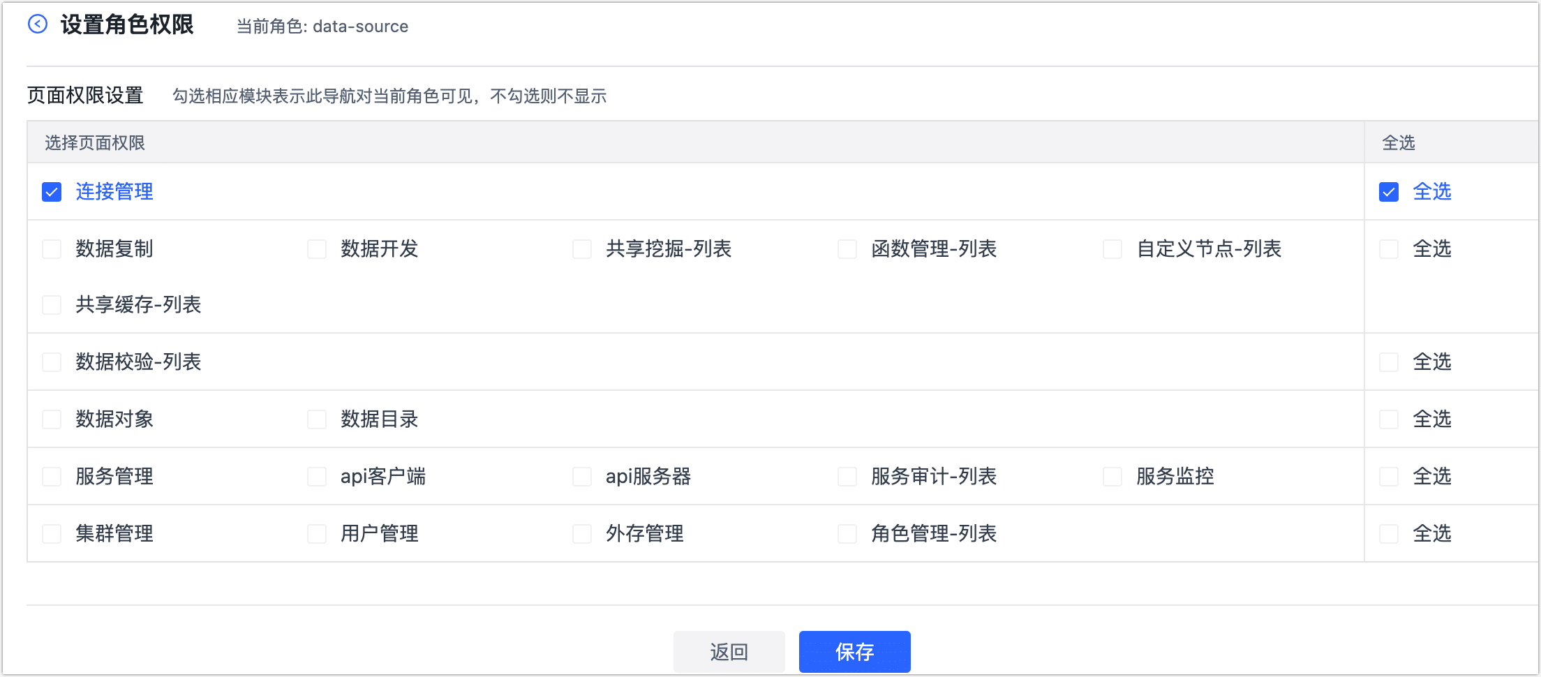 设置角色权限